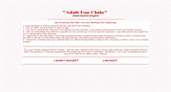 Desktop Screenshot of adultfanclubs.net